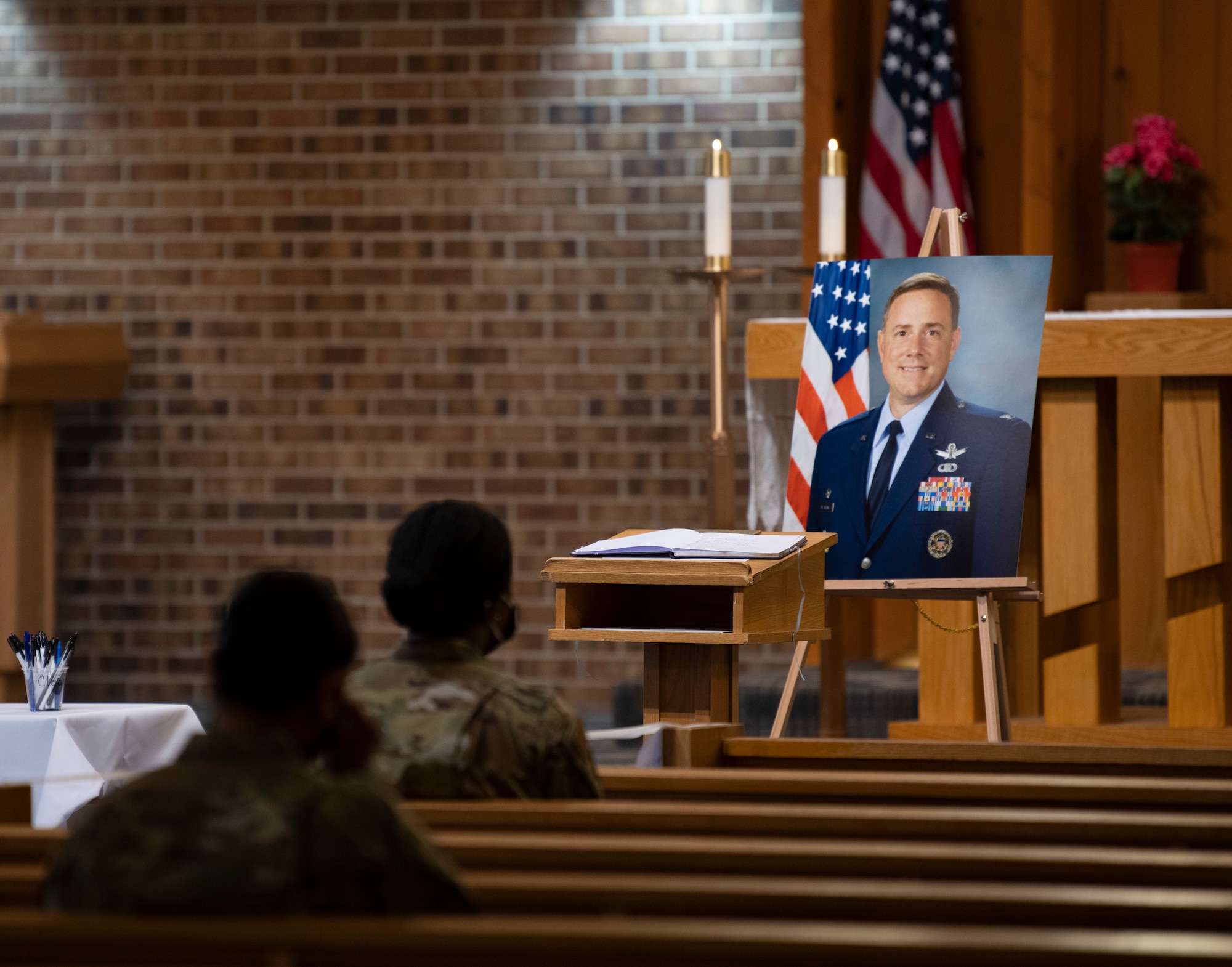 Members of Peterson Air Force Base attend memorial for Col. Falzarano