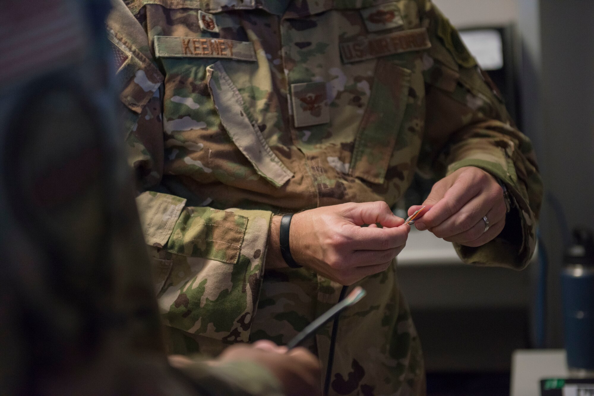 49th Wing Command Team visits 49th Communications Squadron