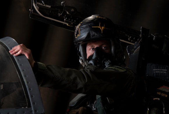 An F-15C Eagle pilot assigned to the 493rd Fighter Squadron maintains visual communication with his crew chief during pre-flight checks in support of exercise Crimson Warrior at Royal Air Force Lakenheath, England, Nov. 6, 2020. Multi-domain integration exercises like Crimson Warrior strengthen NATO interoperability and test high-end capabilities in a contested, degraded, and operationally limited environment. (U.S. Air Force photo by Airman 1st Class Jessi Monte)