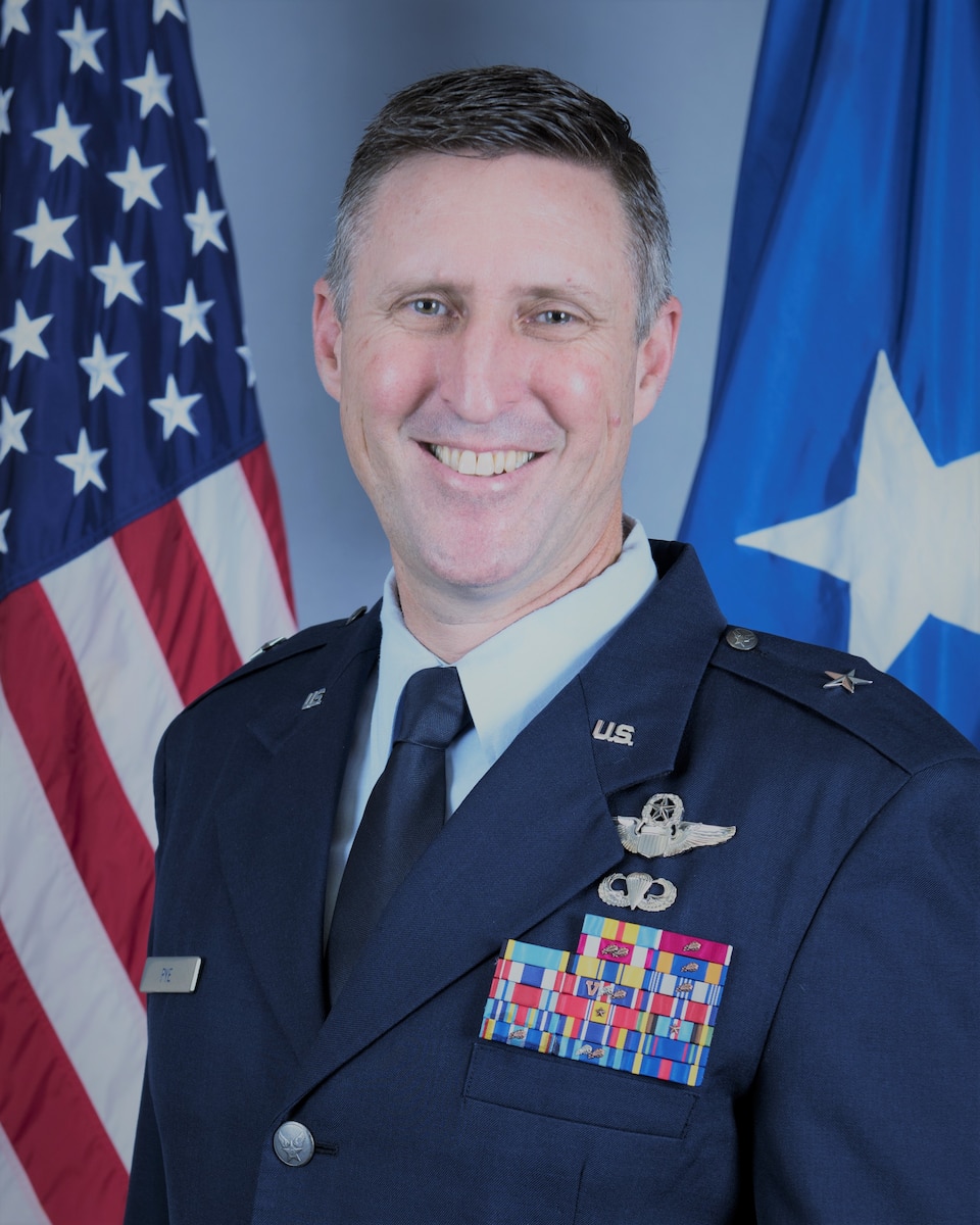 This is the official portrait of Brig. Gen. Mark B. Pye.