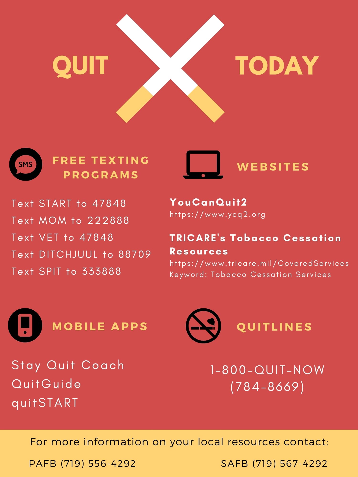 The Great American Smokeout begins Nov. 19 > Peterson and Schriever