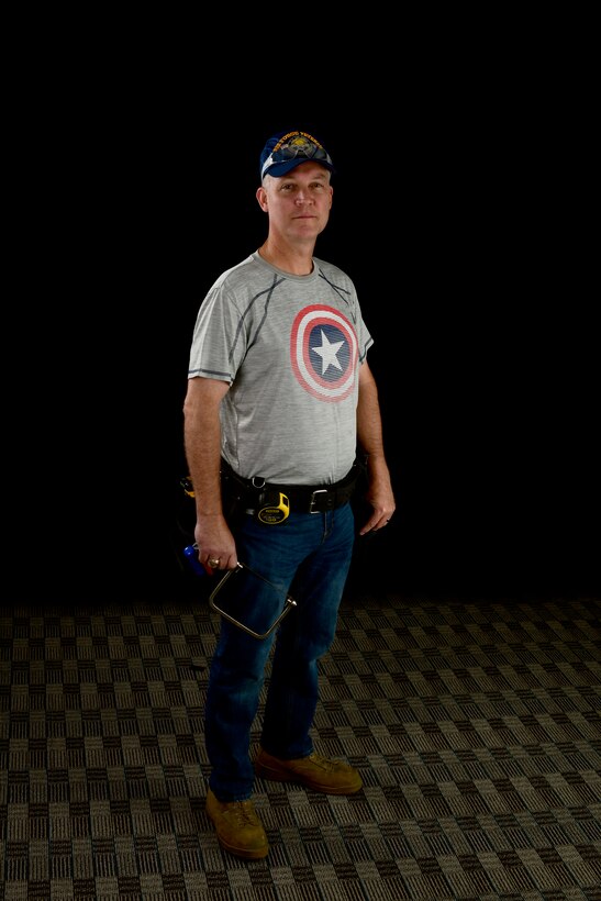 Maj. Scott Allen, 910th Airlift Wing public affairs officer, poses for a photo, Aug. 5, 2020, at Youngstown Air Reserve Station.