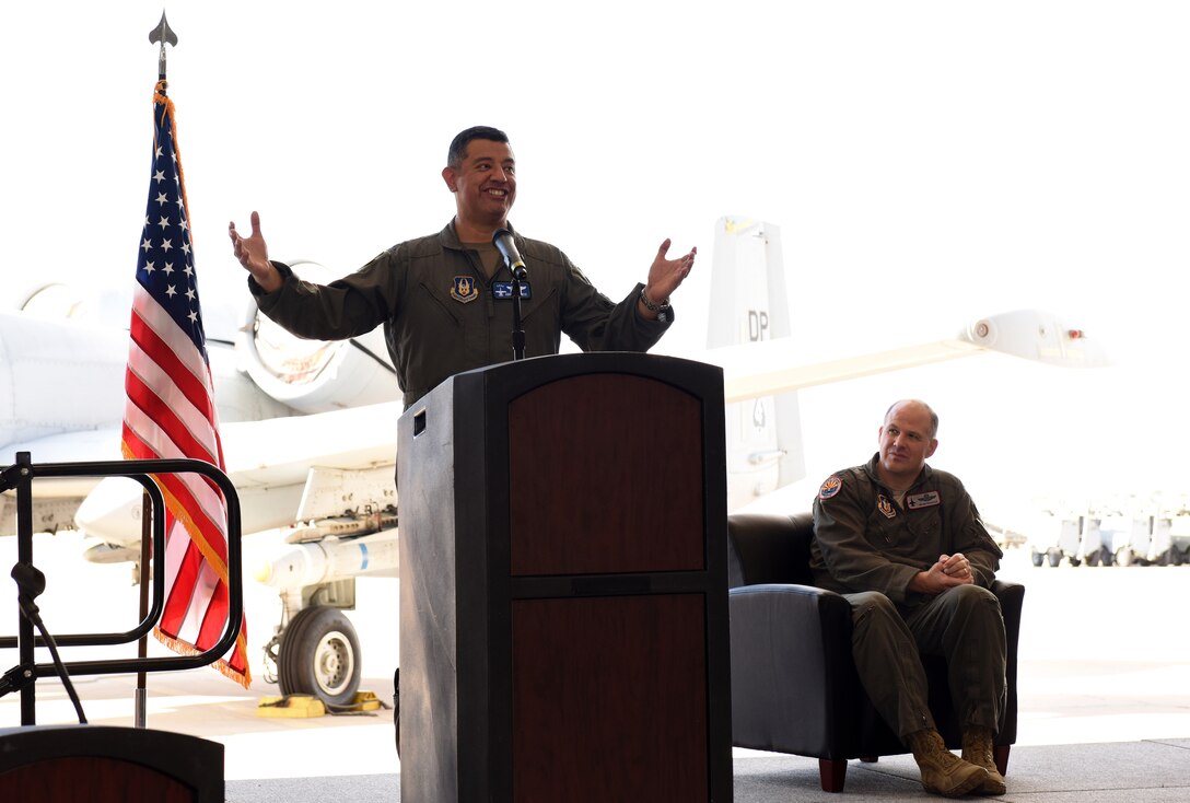 Col. Abel Ramos, former 924th FG deputy commander, assumed command of the group during an assumption of command ceremony attended by leaders from the 944th Fighter Wing, 924 FG Airmen, and civic leaders.