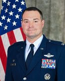 Col. Michael Parks, 507th Air Refueling Wing commander, stands for an official portrait Nov. 4, 2020, at Tinker Air Force Base, Oklahoma. (U.S. Air Force photo by Lauren Kelly)