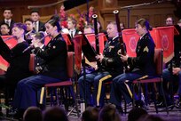 Members of the Utah National Guard's 23rd Army Band perform at the Tabernacle on Temple Square for the Utah National Guard's 2019 Veterans Day Concert.