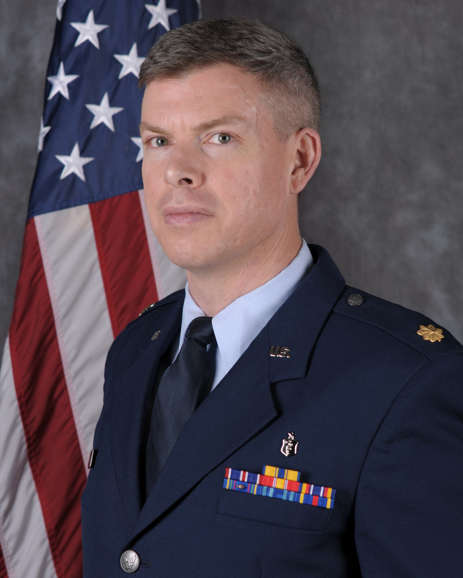 Studio photo of Maj. Jonathan Brown, 422nd Medical Squadron, Behavioral Health Chief