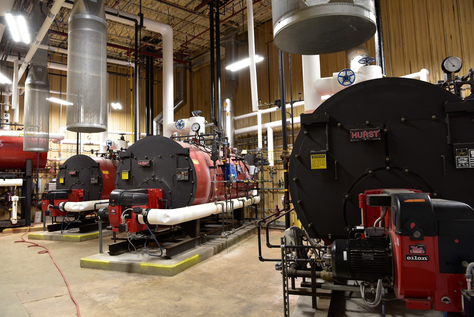 The OC-ALC installed new distributed heating systems to replace the old centralized boiler plant that provided steam to ten large facilities on base.