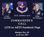 AETC Commander's Call Nov. 16 at 10 a.m.