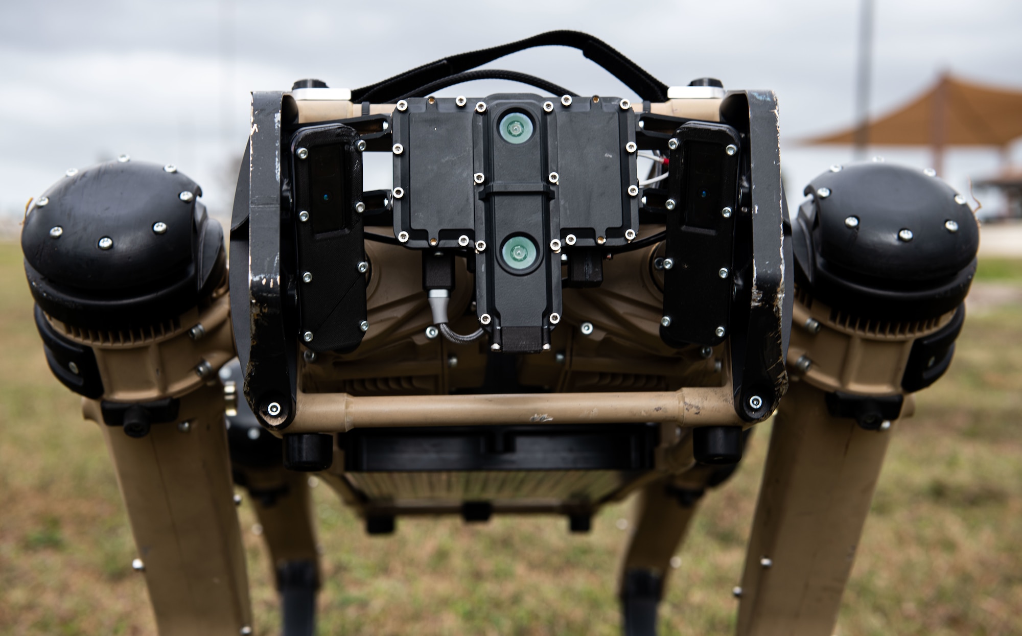 unmanned ground vehicle head on