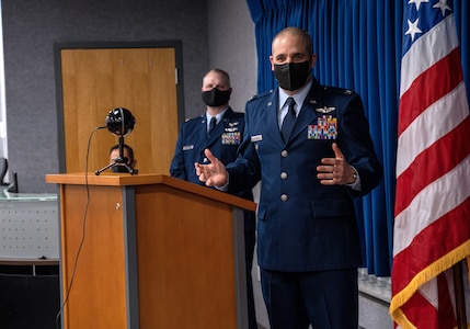 Alaska Air National Guard Col. Matthew Calabro succeeds Col. Kenneth Radford as 176th Mission Support Group commander .