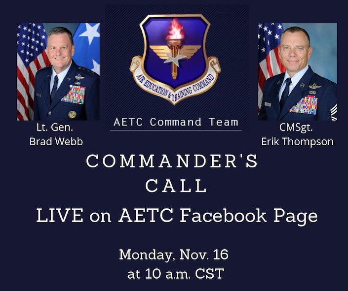 AETC Commander's Call Nov. 16 at 10 a.m.