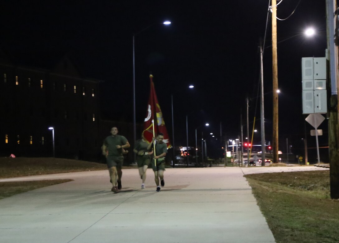 To commemorate 245 years of our Corps service to its Country,  the Marines of the Ozarks from Marine Corps Detachment, Fort Leonard Wood ran 245 continuous miles 4-6 Nov 2020 aboard Fort Leonard Wood