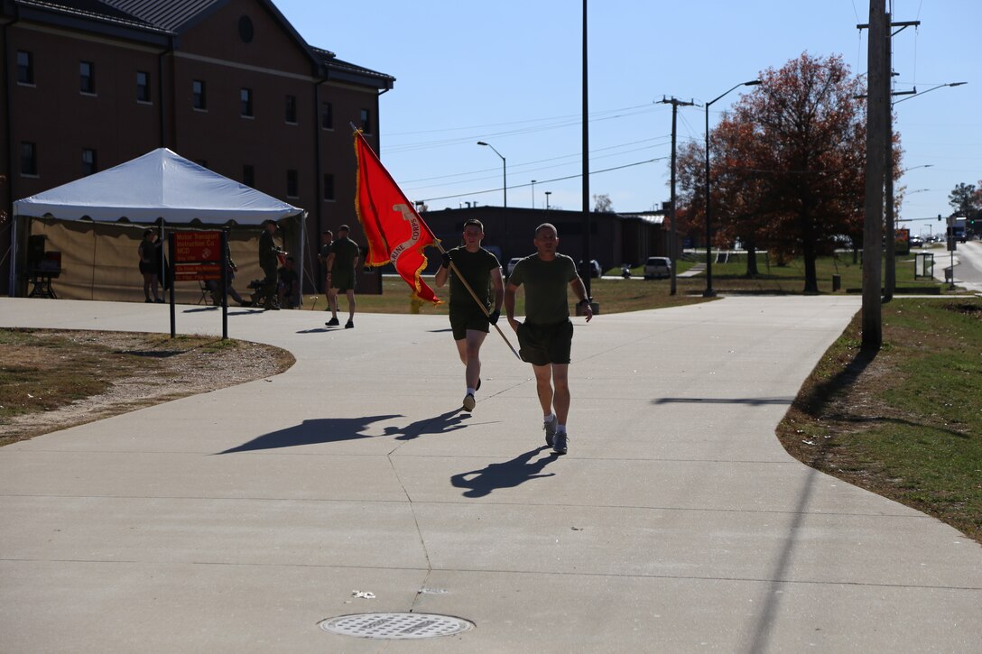To commemorate 245 years of our Corps service to its Country,  the Marines of the Ozarks from Marine Corps Detachment, Fort Leonarwood ran 245 continuous miles 4-6 Nov 2020 aboard Fort Leonard Wood