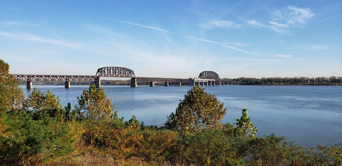 Beautiful fall day on the Ohio River