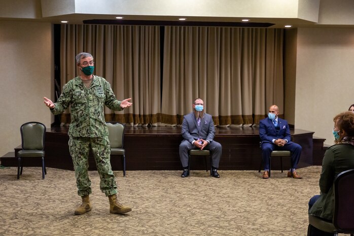 At the graduation, Shipyard Commander Rear Adm. Markle said, “You had to be flexible and we had to be flexible in order to get the greatest benefit from it. You did a fantastic job executing your way through that and I look forward to working with each and every one of you and see you succeed.”