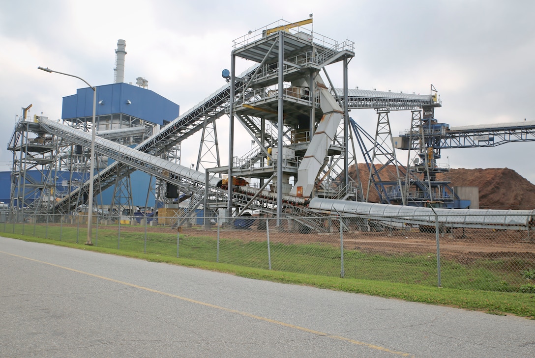 The Secretary of the Navy recently awarded two Marine Corps bases, including Marine Corps Logistics Base Albany, the 2021 Energy Excellence Award for outstanding contributions to energy security, new technology, innovation, program management and efficiency.  MCLB Albany has completed an 8.5-megawatt smart grid-enabled biomass steam-to-electric generator to complement 4.1MW from dual landfill-gas generators and 8MW of back-up generators. (U.S. Marine Corps photo by Jennifer Parks)