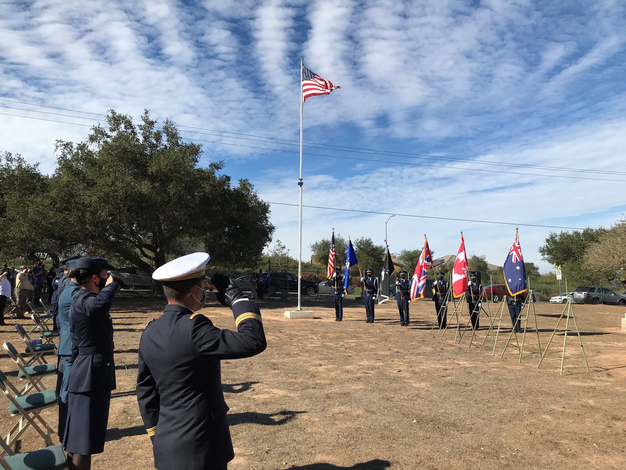 Photo of Veterans Day Ceremony at Pine Grove Cemetery