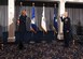 Air Force Chief of Staff Gen. Charles Q. Brown, Jr. administers the Oath of Office to newly-promoted Gen. David Allvin during a ceremony at Joint Base Anacostia-Bolling, Washington, D.C., Nov. 12, 2020. Allvin will serve as the 40th Vice Chief of Staff of the Air Force. (U.S. Air Force Photo by Andy Morataya)