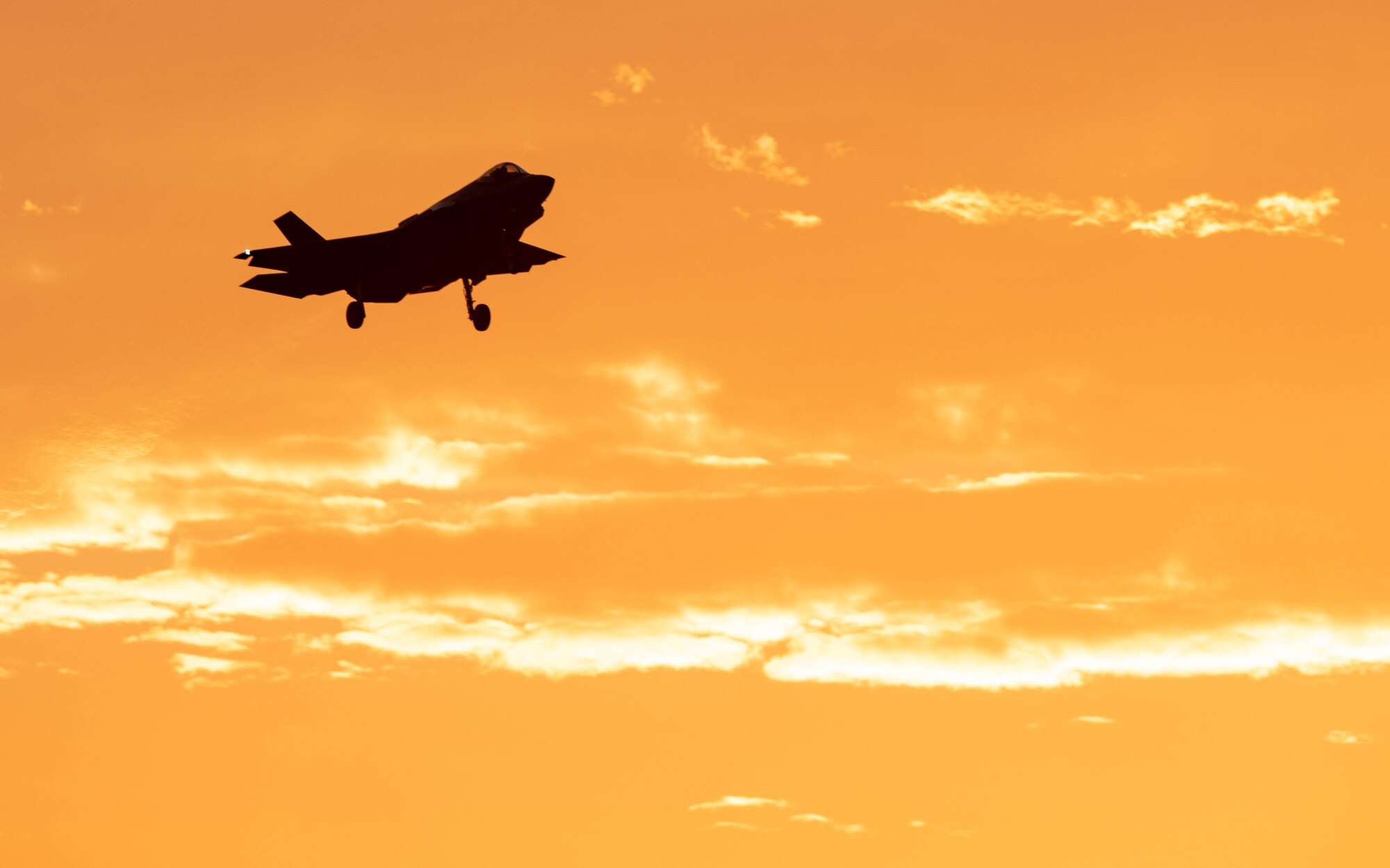 F-35s demonstrate airpower during sortie training