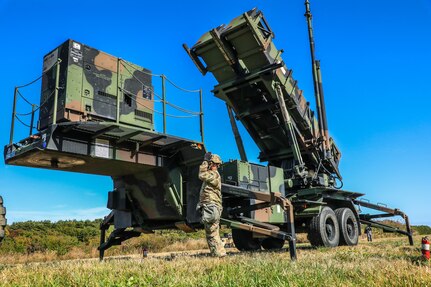 Soldiers with 1st Battalion, 1st Air Defense Artillery Regiment, rehearse battle drills with the PATRIOT long-range, all-altitude, all-weather air defense system capable of countering tactical ballistic missiles, cruise missiles and advanced aircrafts to enhance crew-drill proficiency during Keen Sword/Orient Shield 21 at Misawa Air Base, Japan, Oct. 28. KS/OS 21 is a joint expeditionary bilateral exercise, which allows Japan Self-Defense Forces and U.S. military forces to work together across a variety of areas, enhancing the interoperability of U.S. and Japan forces.