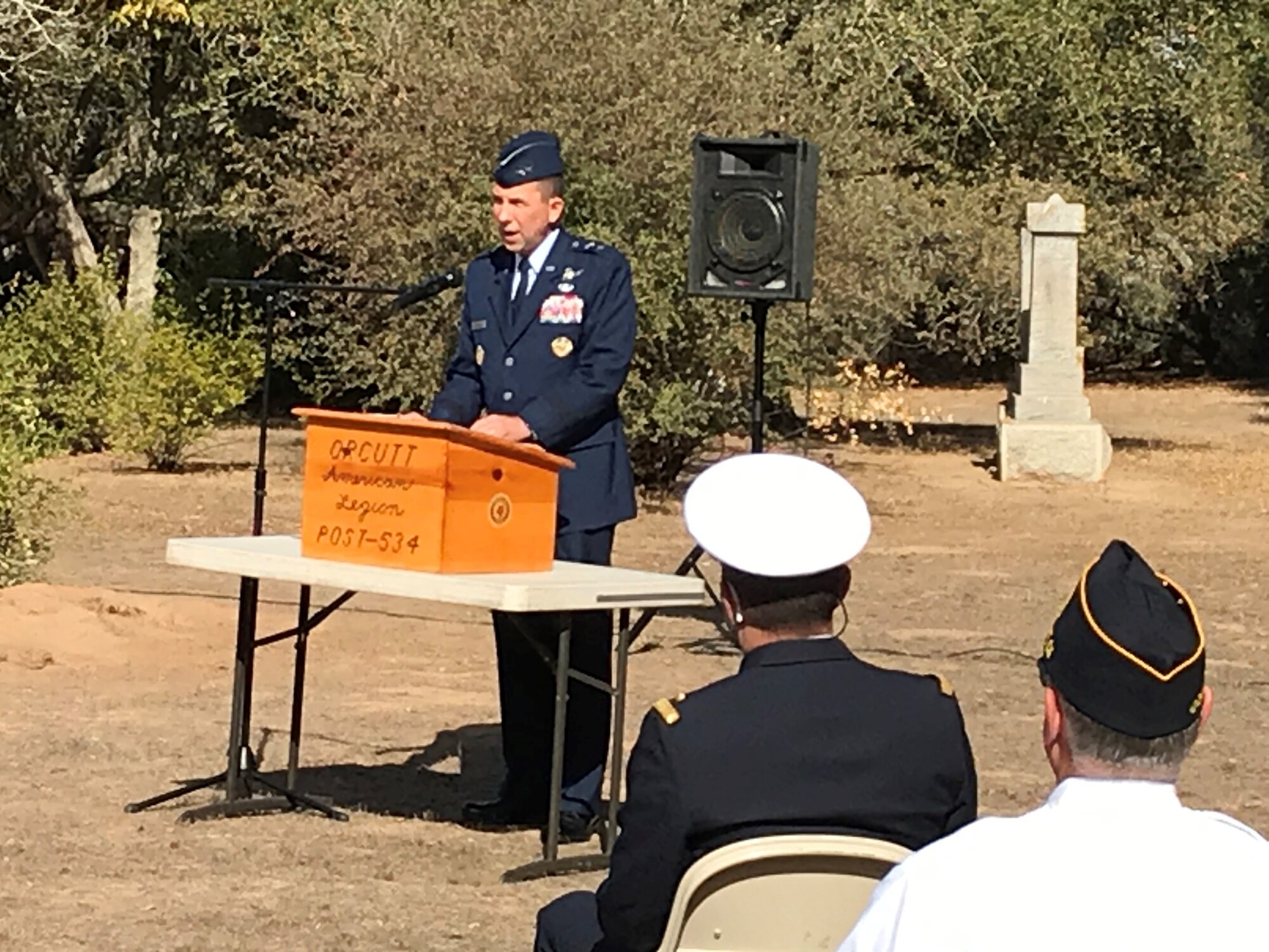 Photo from Veterans Day Ceremony at Pine Grove Cemetery