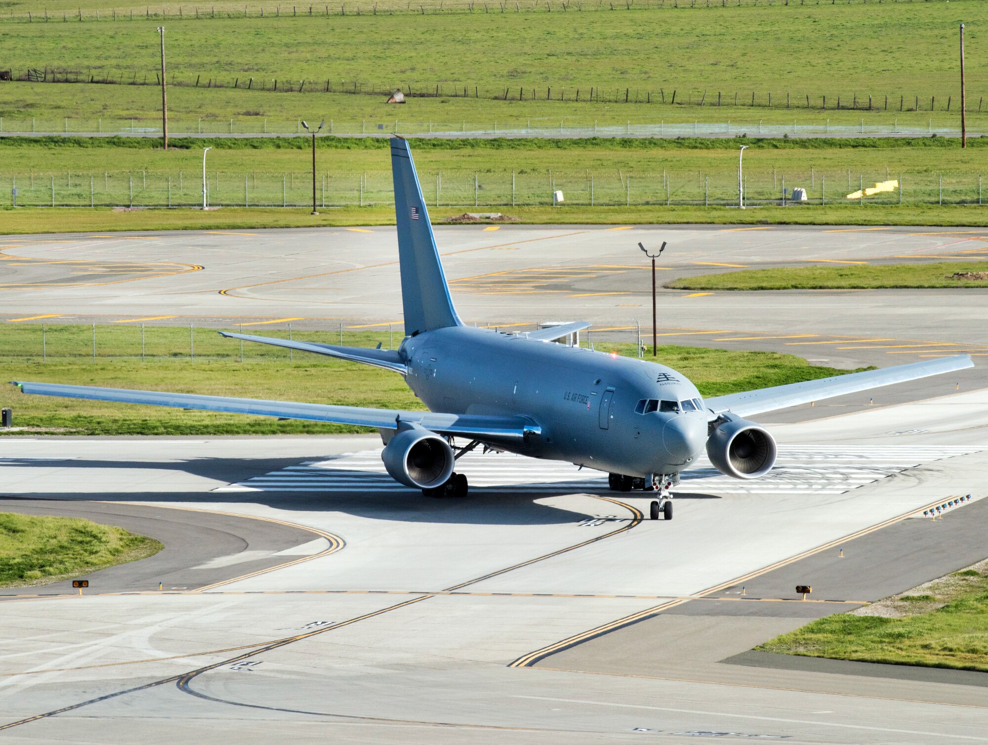 photo of a KC-46 on a runway