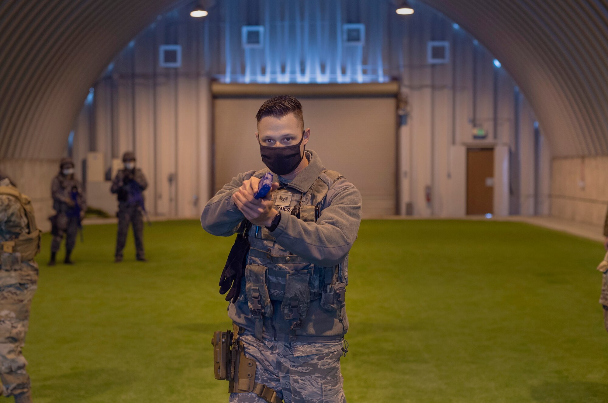 The 35th Security Forces Squadron practiced base defense with their Japanese counterparts during a bilateral Guard and Protect exercise, as part of Keen Sword 21, Oct. 26-28.