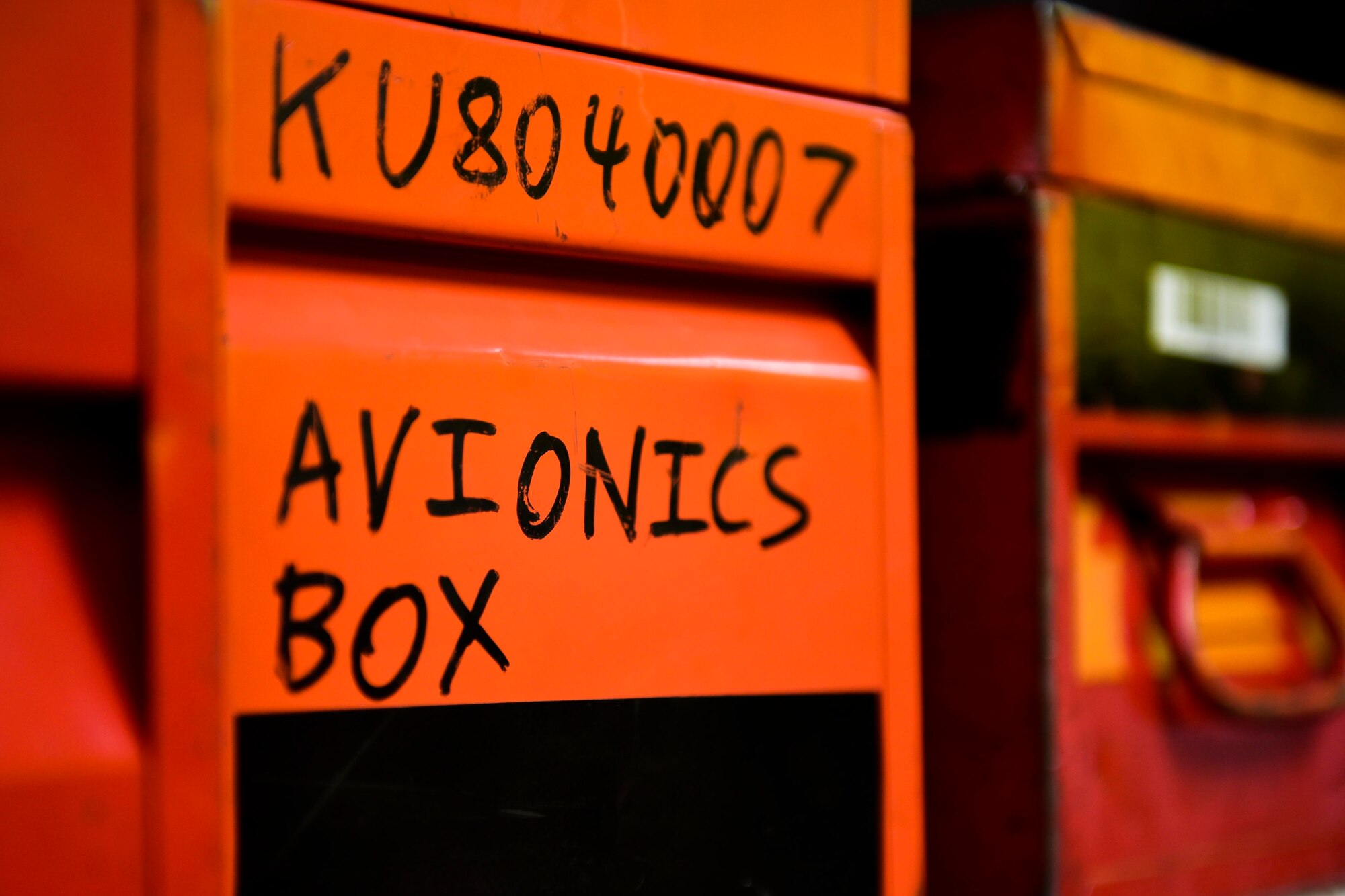 A photo of an avionics box.