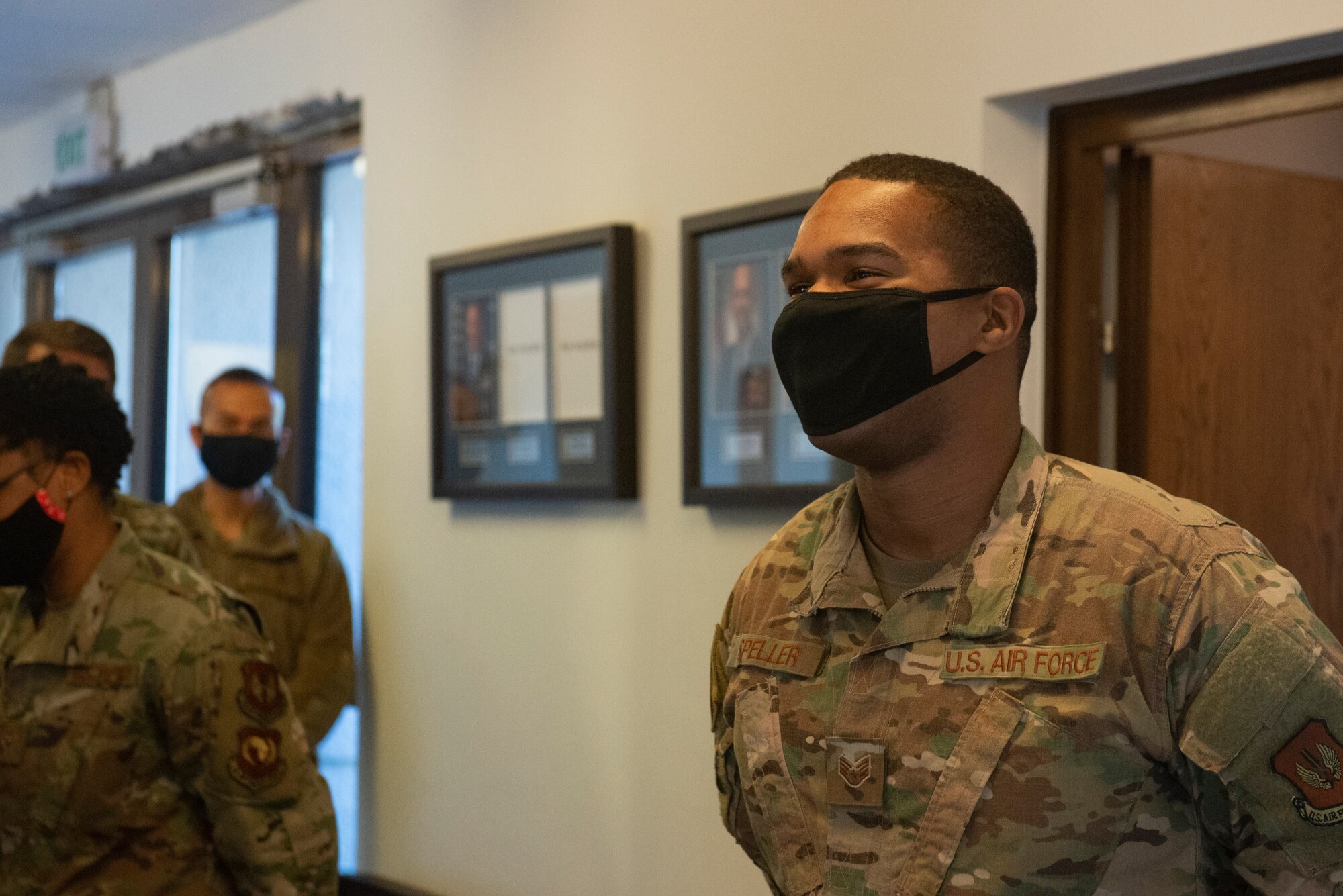 An Airman smiles in a photo.