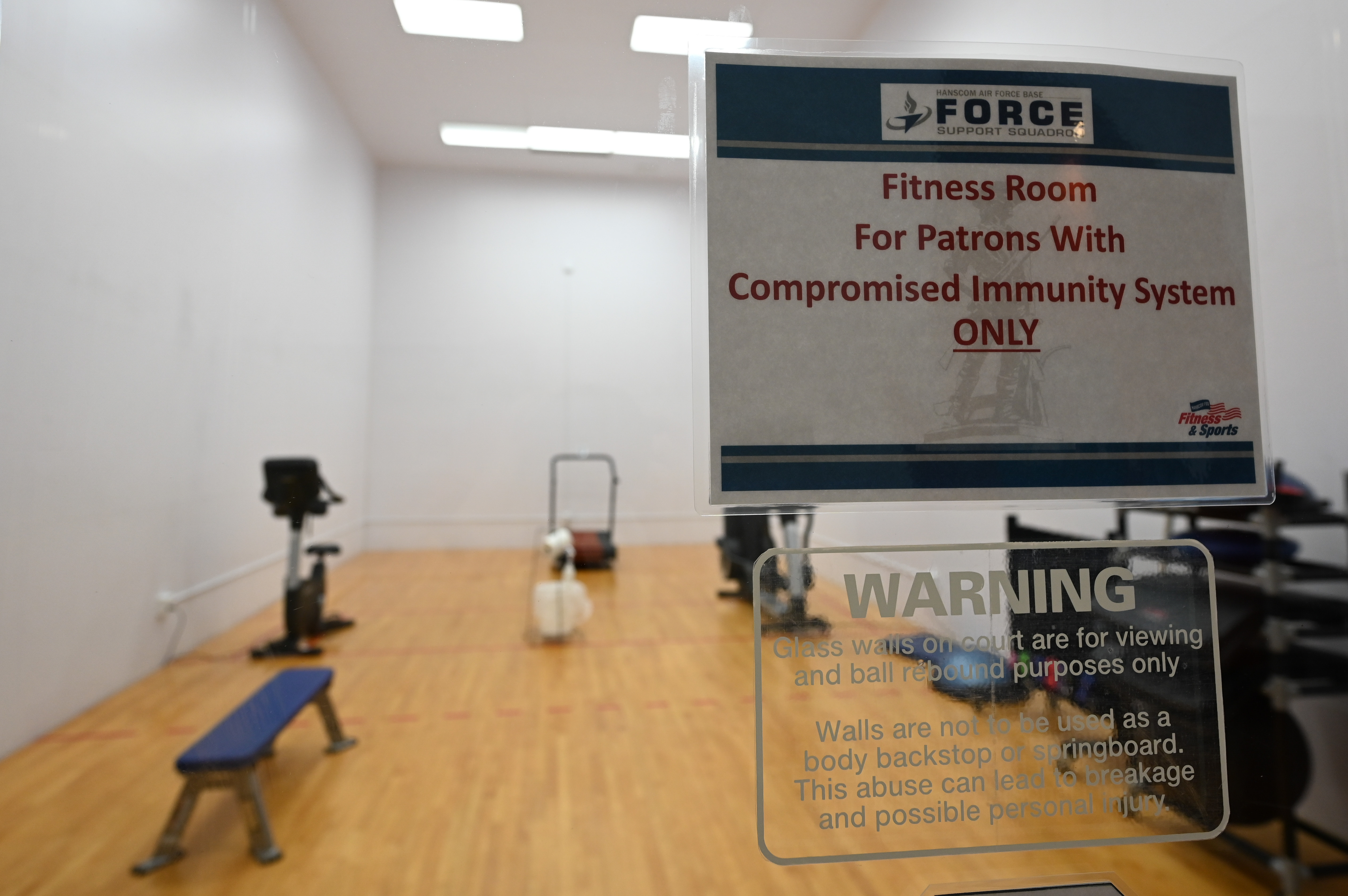 Fitness Center opens immunocompromised room, fitness bubble > Hanscom Air  Force Base > Article Display