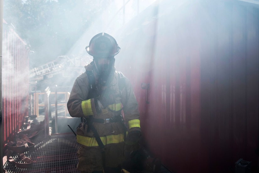 At port or on dry land, fire department will defend