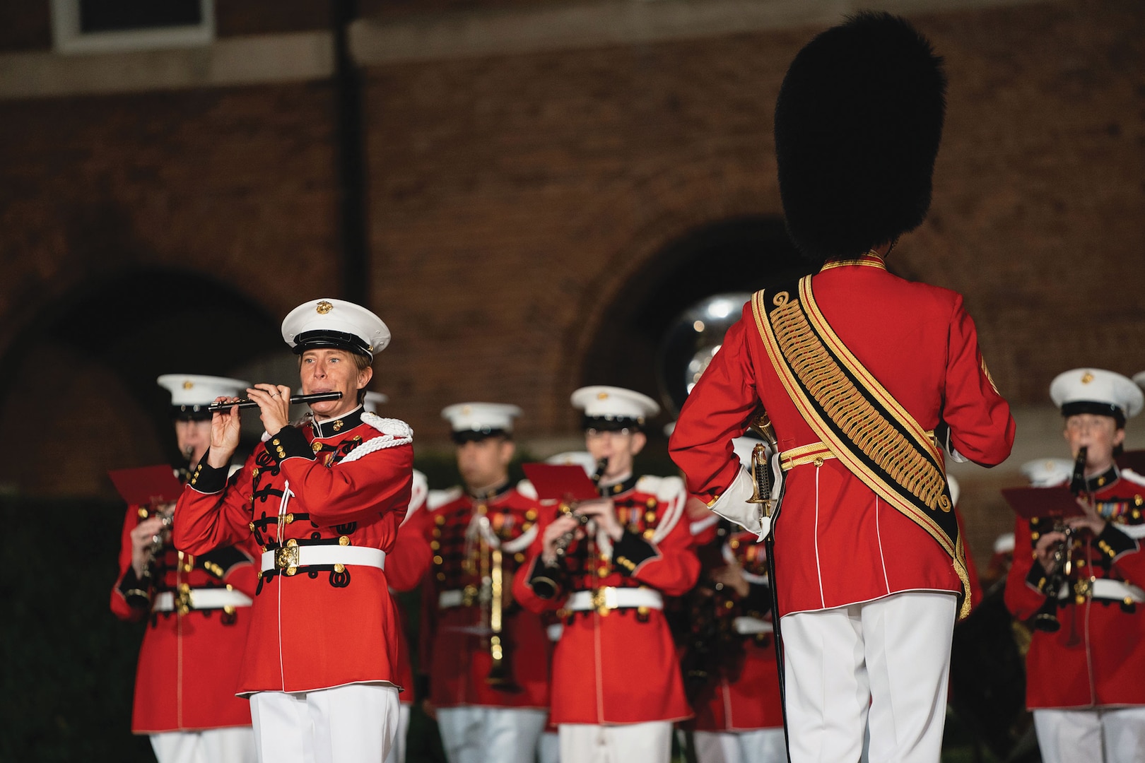 “The President’s Own” U.S. Marine Band performs during retirement ceremony for General Thomas D. Waldhauser