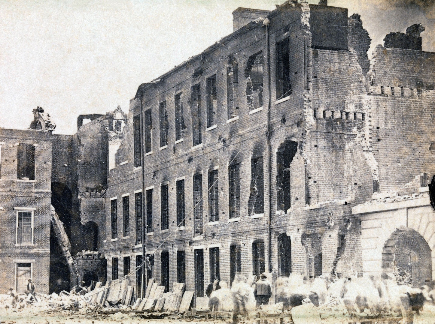 The Evacuation of Fort Sumter, albumen silver print from glass negative, J.M. Osborn, April 1861