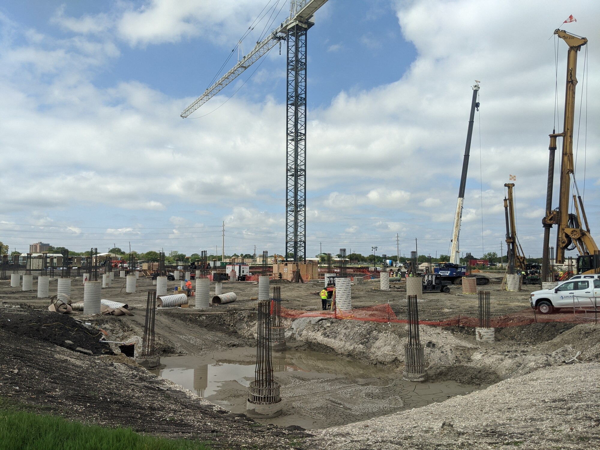 Construction of the Basic Military Training recruit dormitory is underway