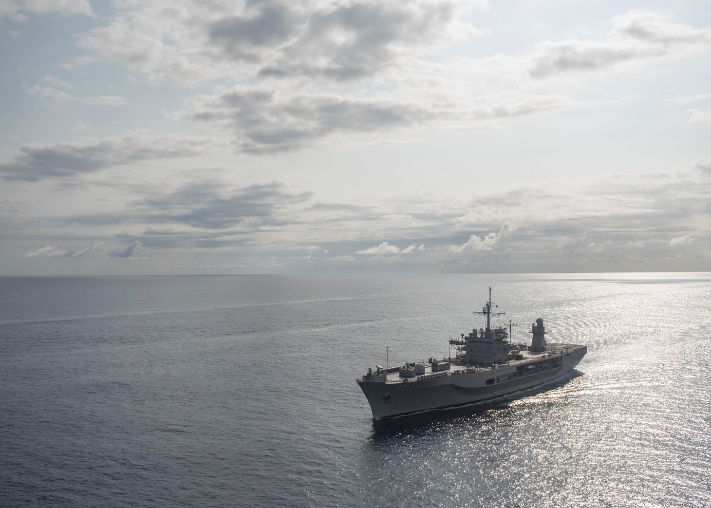 Official U.S. Navy file photo of U.S. 7th Fleet flagship USS Blue Ridge (LCC 19).