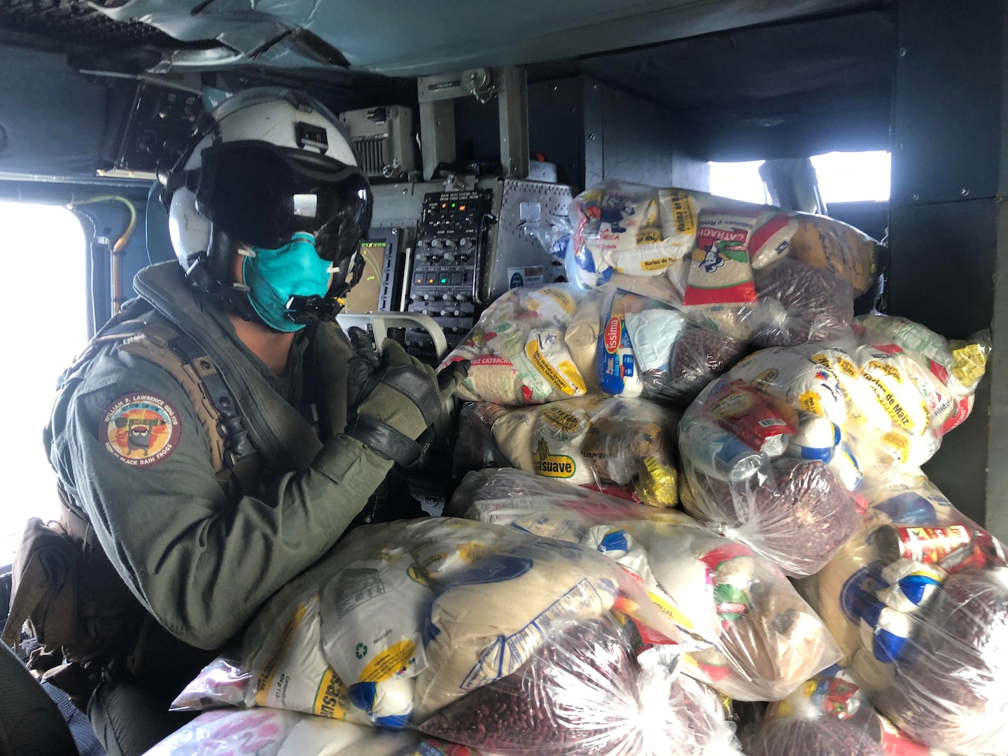 USS William P. Lawrence (DDG 110) provides support to hurricane Eta releif efforts in Honduras.