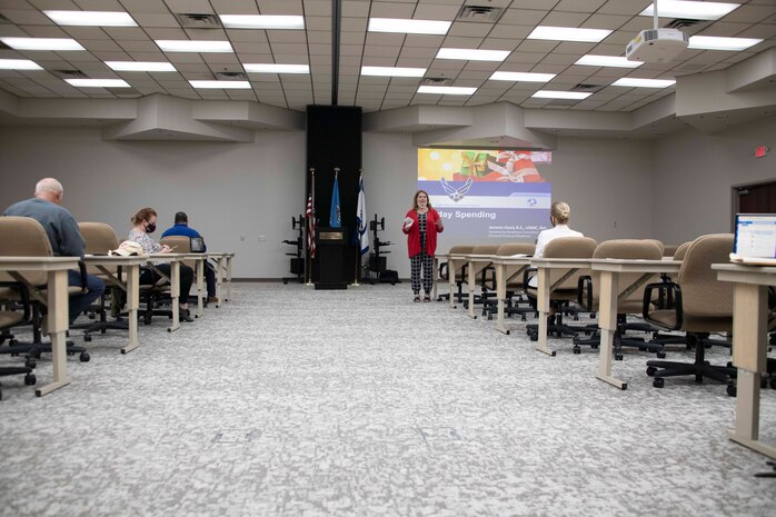 people watch a guest speaker