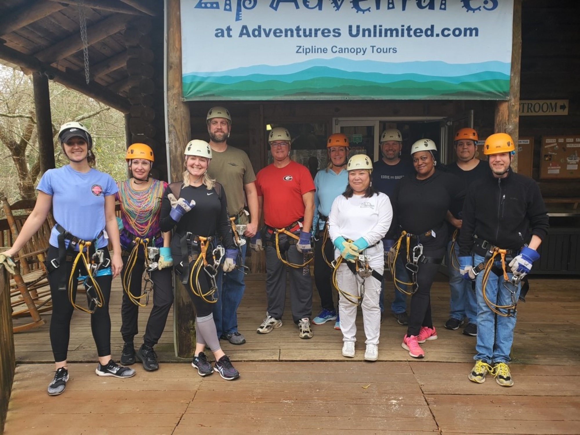 Ciara Travis, third from left, stands with her Civilian Leadership Development Program peers at an off-site experience during their 2019-2020 iteration. The inaugural Air Force Special Operations Command Civilian Development Program was launched in July to deliberately develop the civilian workforce to meet ever-increasing challenges and the changing environment.