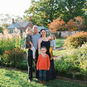 Sgt. 1st Class Joseph Robichaud and Staff Sgt. Sara Robichaud, both assigned to the Virginia Army National Guard, pose with their children. The two have more than 20 years of combined service and enjoy the life the military has given them and their children.