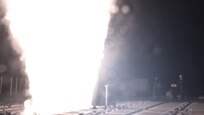 A SM-3 Block IIA is launched from the USS John Finn, an Aegis Ballistic Missile Defense System-equipped destroyer, Nov. 16, 2020, as part of Flight Test Aegis Weapons System-44 (FTM-44). FTM-44 is a developmental test satisfying a Congressional mandate to evaluate the feasibility of the SM-3 Block IIA missile's capability to defeat an ICBM threat. The SM-3 Block IIA was originally designed and built for the Intermediate-range Ballistic Missile threat set.