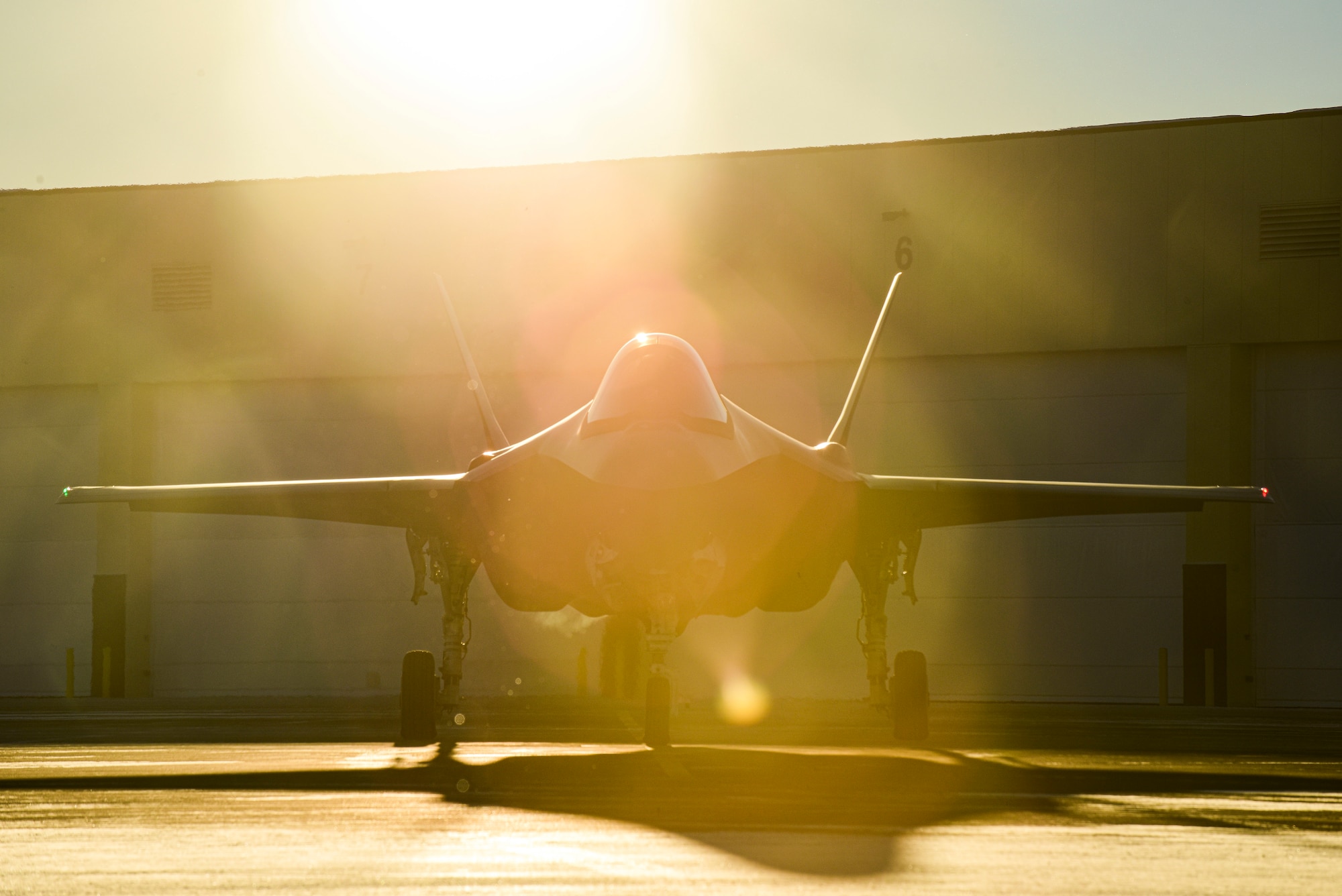 An F-35A Lightning II assigned to the 356th Fighter Squadron prepares to taxi at Eielson Air Force Base, Alaska, Nov. 17, 2020. The 354th Fighter Wing launched 12 F-35As consecutively marking a first for the wing and the U.S. Pacific Air Forces. (U.S. Air Force photo by Senior Airman Keith Holcomb)