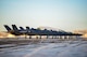 Twelve F-35A Lightning IIs assigned to the 356th Fighter Squadron assemble on the flightline during Arctic Gold 21-1 at Eielson Air Force Base, Alaska, Nov. 17, 2020.