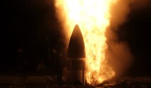 A Standard Missile-3 Block IIA launches from an Aegis Ballistic Missile Defense System-equipped destroyer as part of Flight Test Aegis Weapons System-44, Nov. 17. During FTM-44, members of the Joint Functional Component Command for Integrated Missile Defense and the U.S. Army Space and Missile Defense Command’s Ronald Reagan Ballistic Missile Defense Test Site, Kwajalein Atoll, Republic of the Marshall Islands, worked alongside American ballistic missile defense forces as they intercepted and destroyed a threat-representative intercontinental ballistic missile target. (Courtesy photo)