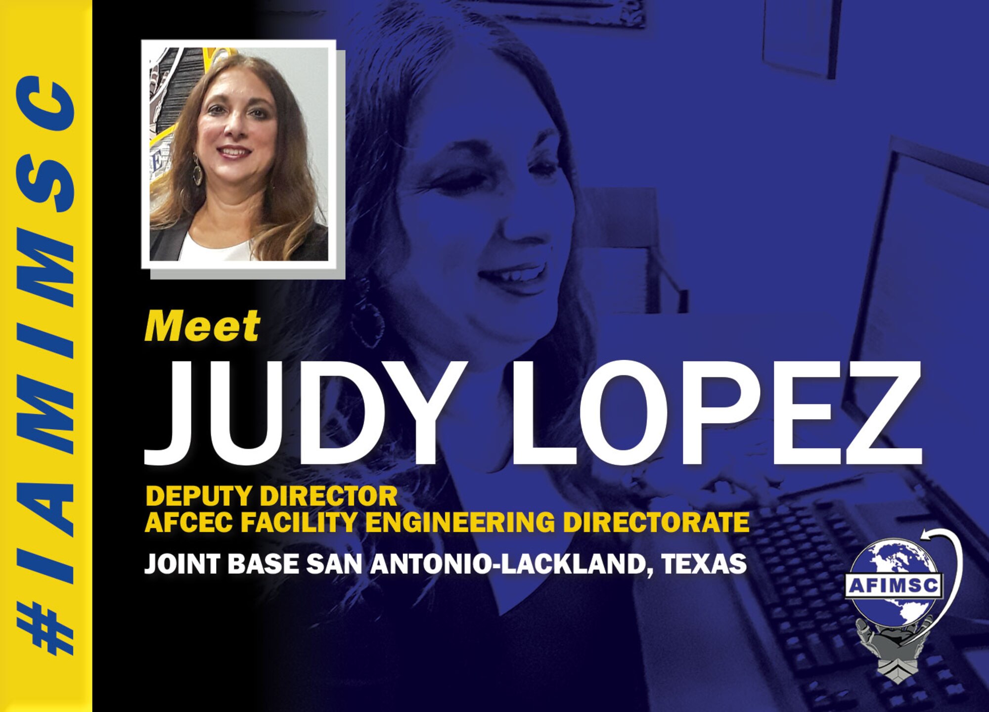 #IAMIMSC spotlight graphic for Judy Lopez