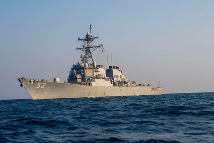 Guided-missile destroyer USS John Paul Jones (DDG 53) (Photo by U.S. Navy photo by Mass Communication Specialist 3rd Class Aja Bleu Jackson)