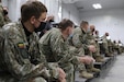 Soldiers with the 28th Infantry Division, Pa. Army National Guard, conducted a two-week Warfighter exercise at Fort Indiantown Gap November 2. Fifteen Lithuanian Land Forces soldiers participated in computer-based staff exercise. (U.S. Army photo by Master Sgt. Daniel Palermo)