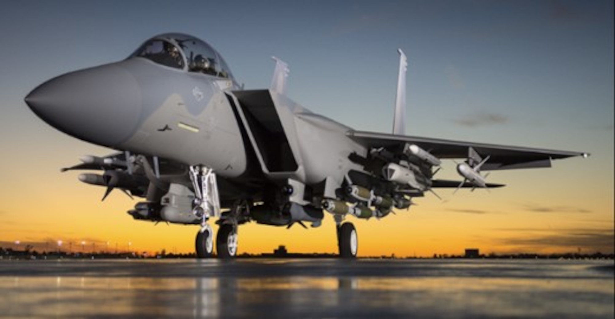 The United States Air Force is still purchasing new F-15 fighter aircraft. In July 2020, the Air Force awarded Boeing a contract to deliver the advanced version of the fighter, the F-15EX. The Air Force projects it will buy at least 144 F-15EX’s. Pictured is an F-15 preparing to taxi. (Courtesy photo)