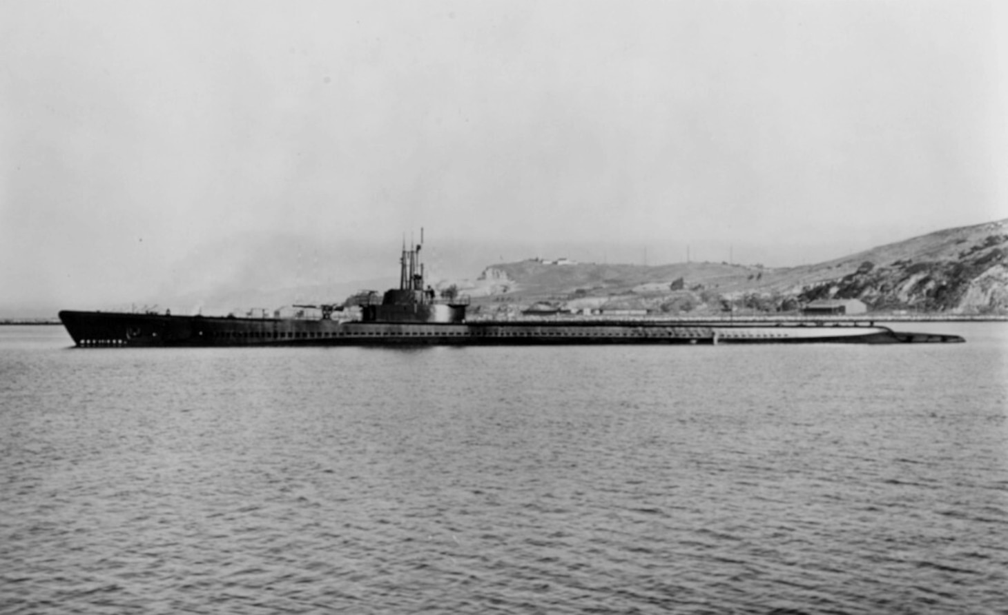 USS Tang (SS-306) is seen near Mare Island Navy Yard in California, Dec. 2, 1943.