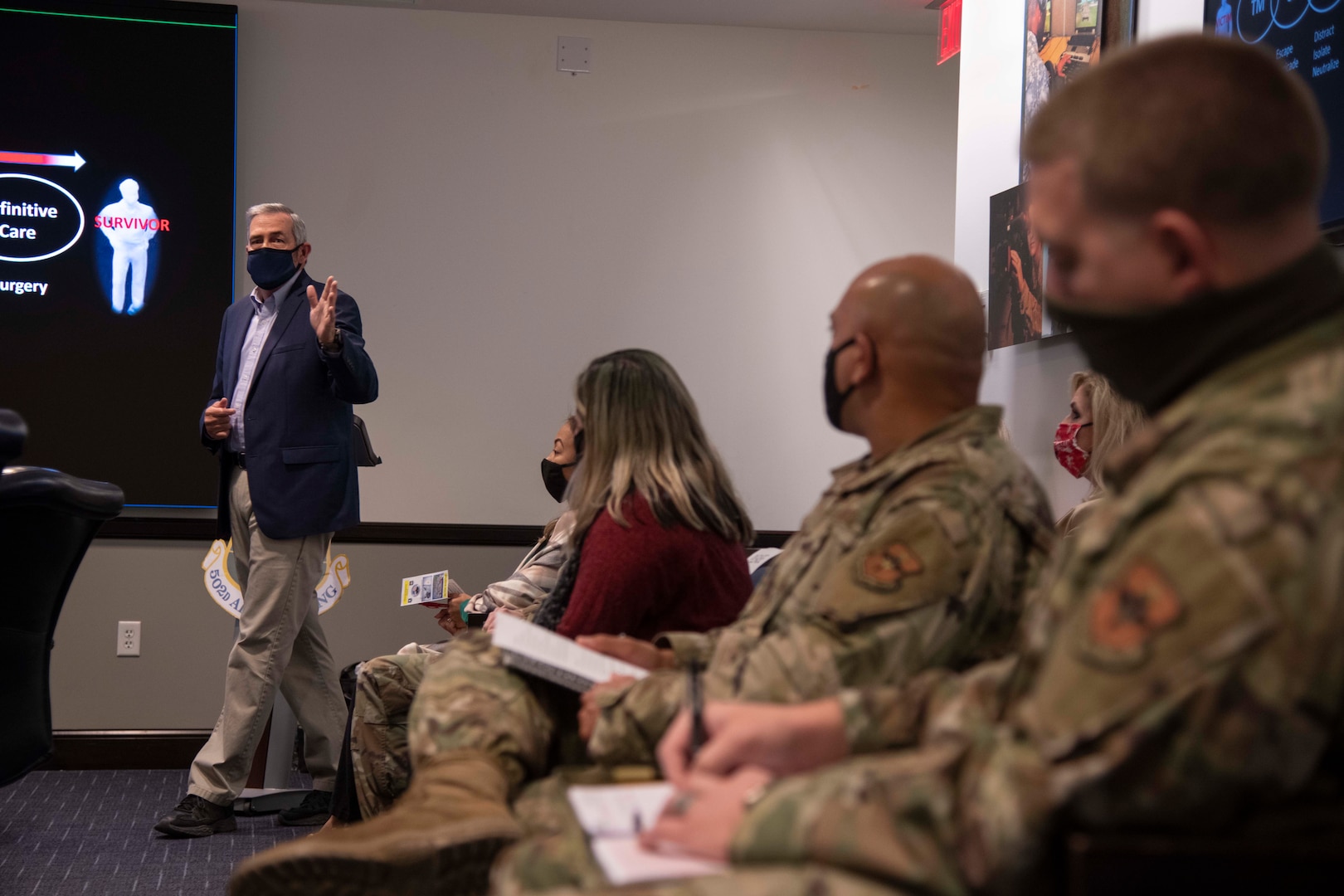 Active shooter training exercise at JBSA-Fort Sam Houston is conducted to educate the unit’s personnel how to better defend themselves against an active shooter.