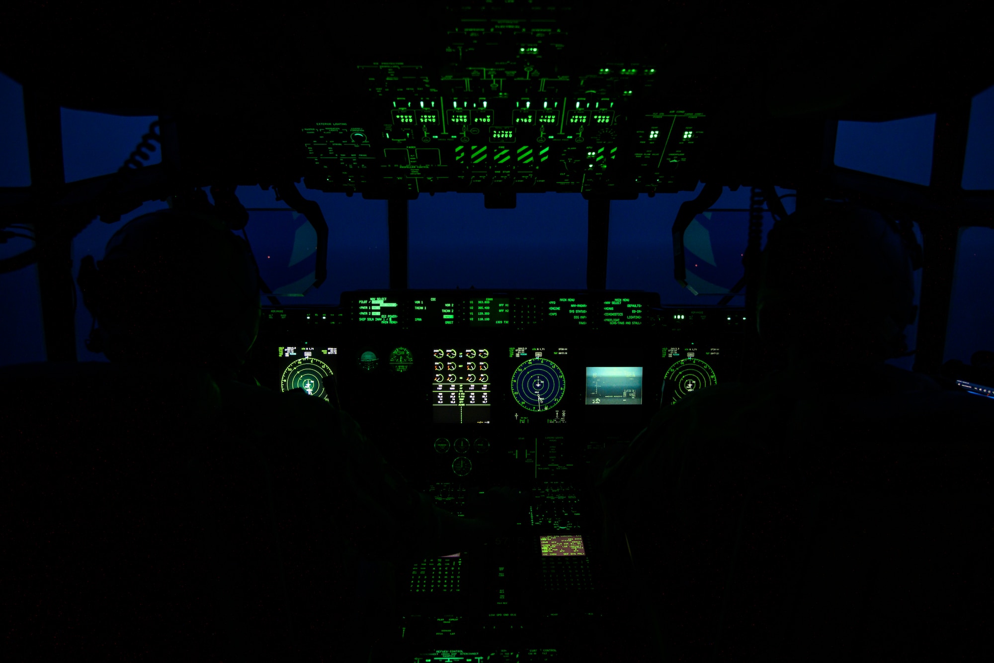 Pilots assigned to the 1st Special Operations Squadron fly above the Northern coast of Japan, Nov. 18, 2020. To sustain readiness in adverse conditions, FARP training can take place anytime, day or night. When a fighter squadron has FARP support, choices are tremendously increased. (U.S. Air Force photo by Airman 1st Class China M. Shock)